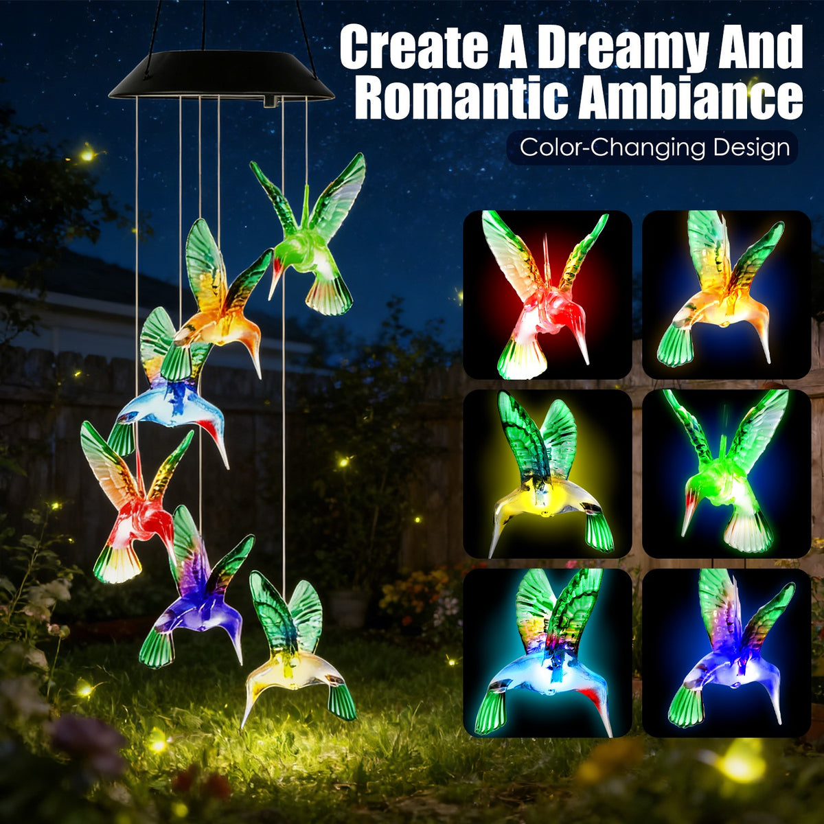 Hummingbird Wind Chimes