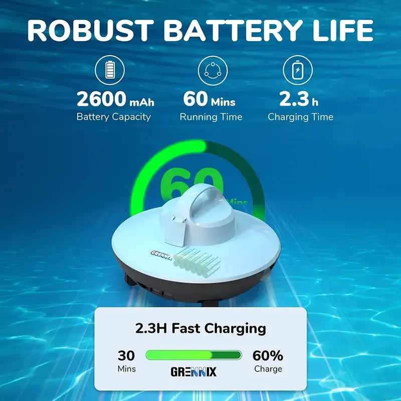 Cordless Robotic Pool Vacuum Cleaner