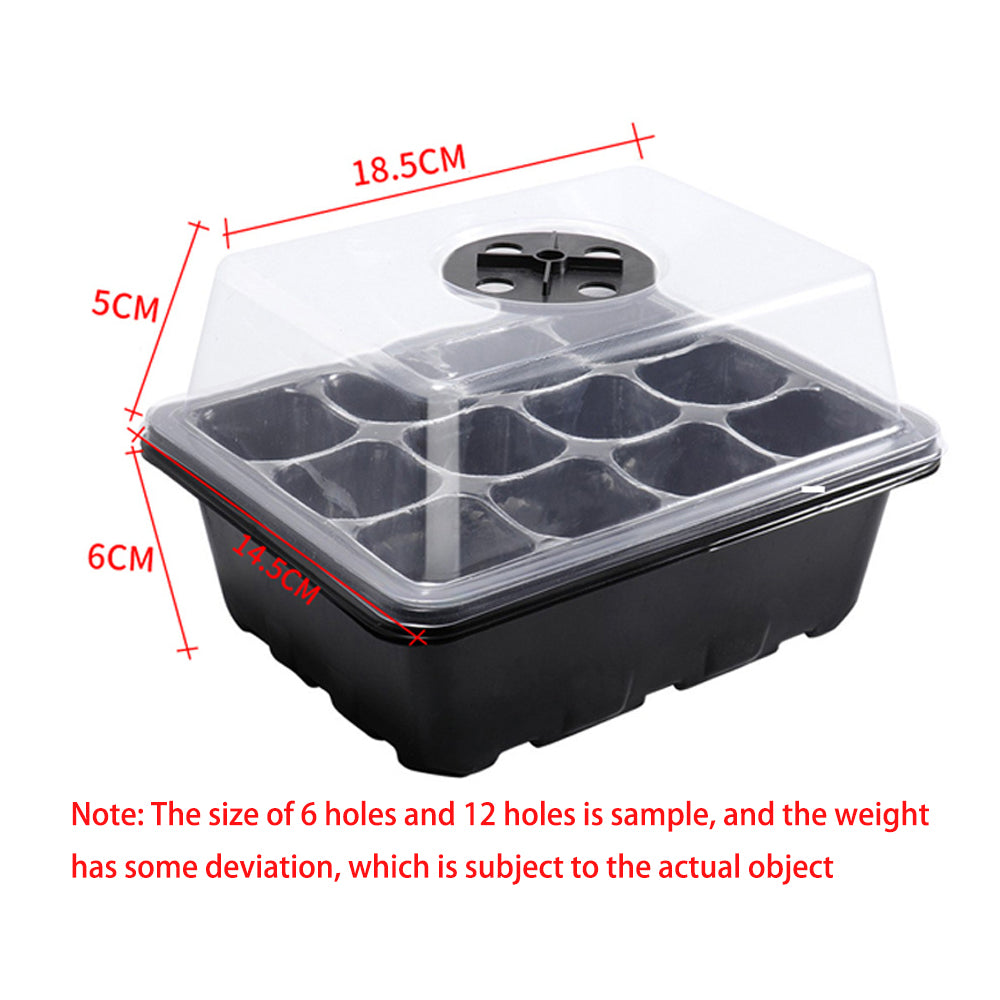 6 and 12 Holes Seedling Trays | Seedling Trays with Grow Lights