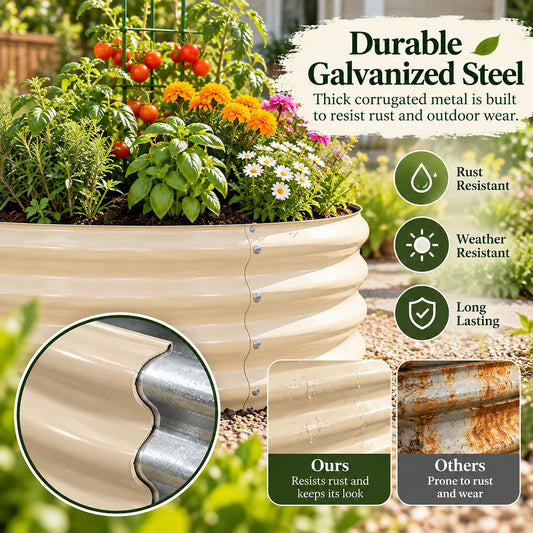 Round Raised Garden Beds