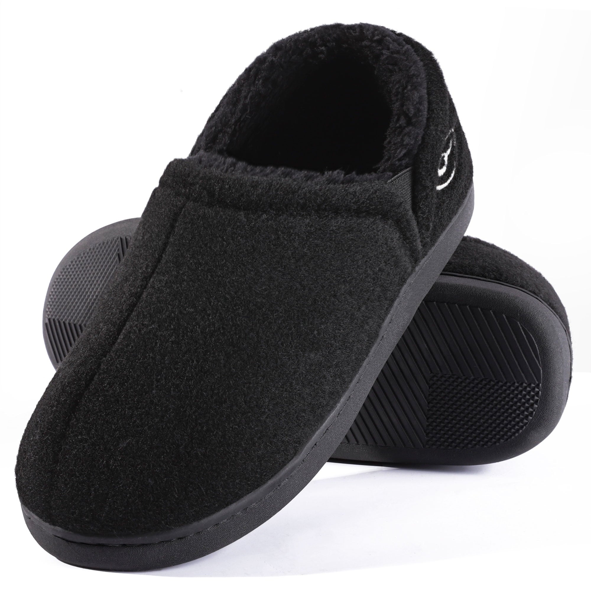 Mens Faux Fur Slippers