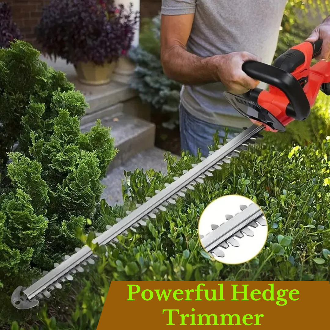 Electric Hedge Trimmer with Battery