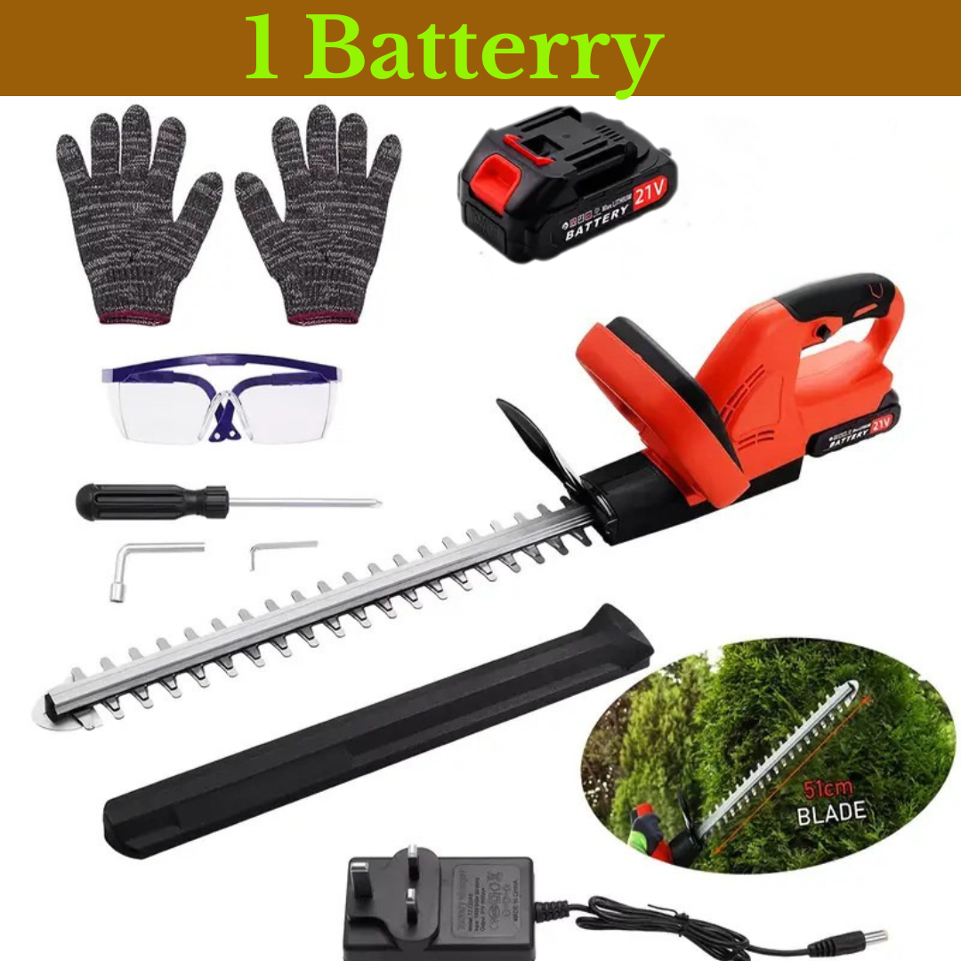 Electric Hedge Trimmer with Battery