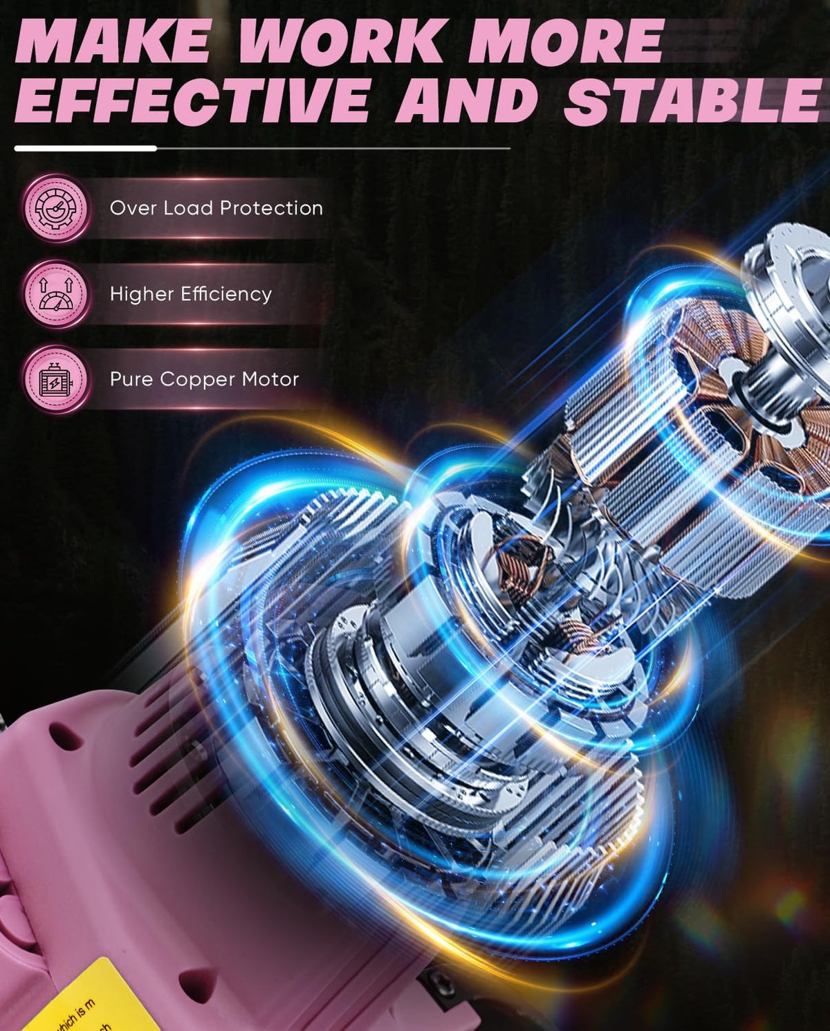 6-Inch Mini Electric Chainsaw Pink