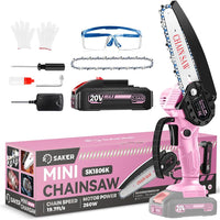 6-Inch Mini Electric Chainsaw Pink