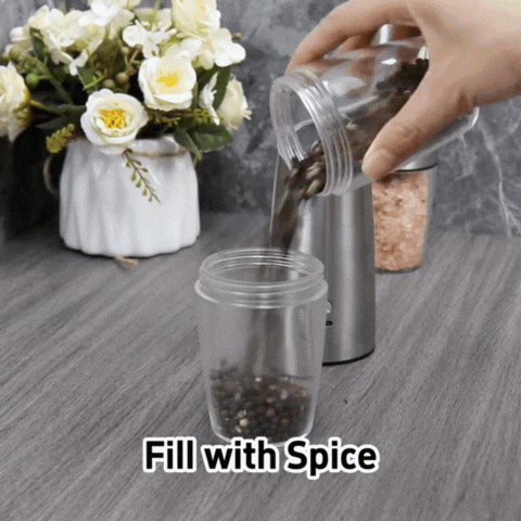 Electric Salt and Pepper Grinder Set
