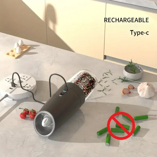 Electric Salt and Pepper Grinder Set