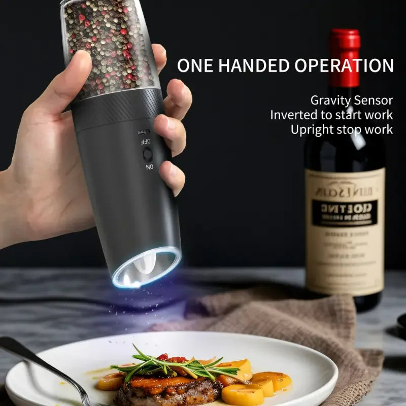 Electric Salt and Pepper Grinder Set