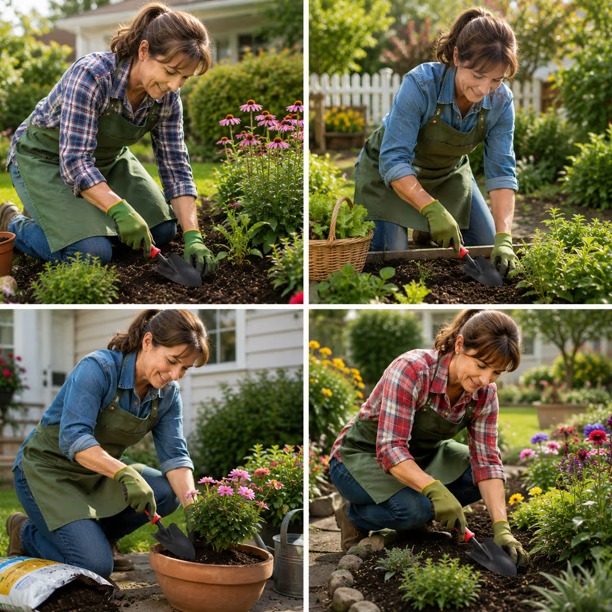 2 Pack Comfort Grip Hand Trowel for Gardening
