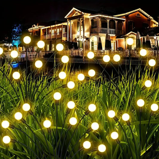 4-Packs Solar Powered Firefly Garden Lights