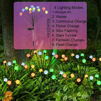 4-Packs Solar Powered Firefly Garden Lights