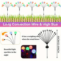 4-Packs Solar Powered Firefly Garden Lights