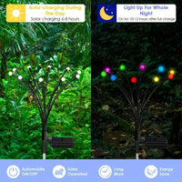 4-Packs Solar Powered Firefly Garden Lights