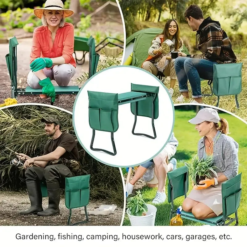 Foldable Heavy Duty Garden Kneeler and Seat