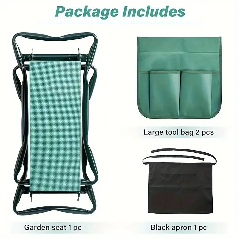 Foldable Heavy Duty Garden Kneeler and Seat