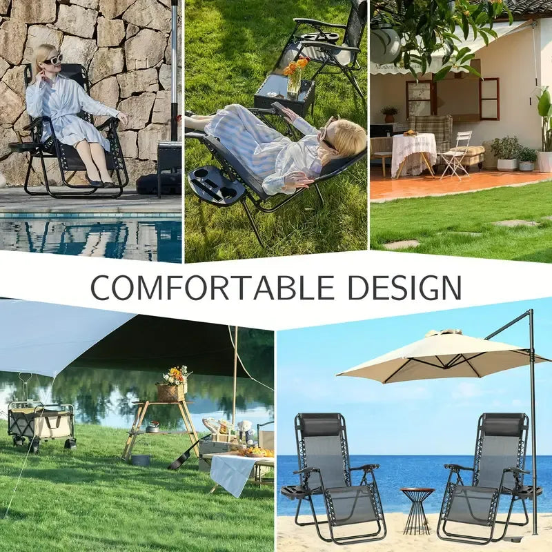 Folding Gravity Chairs | Folding Camping Chairs Reclining