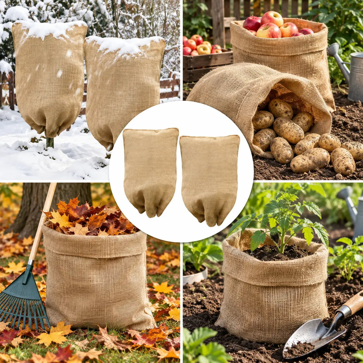 Burlap Winter Plant Cover
