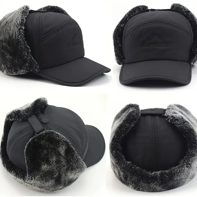 Fur Trapper Hat for Winter