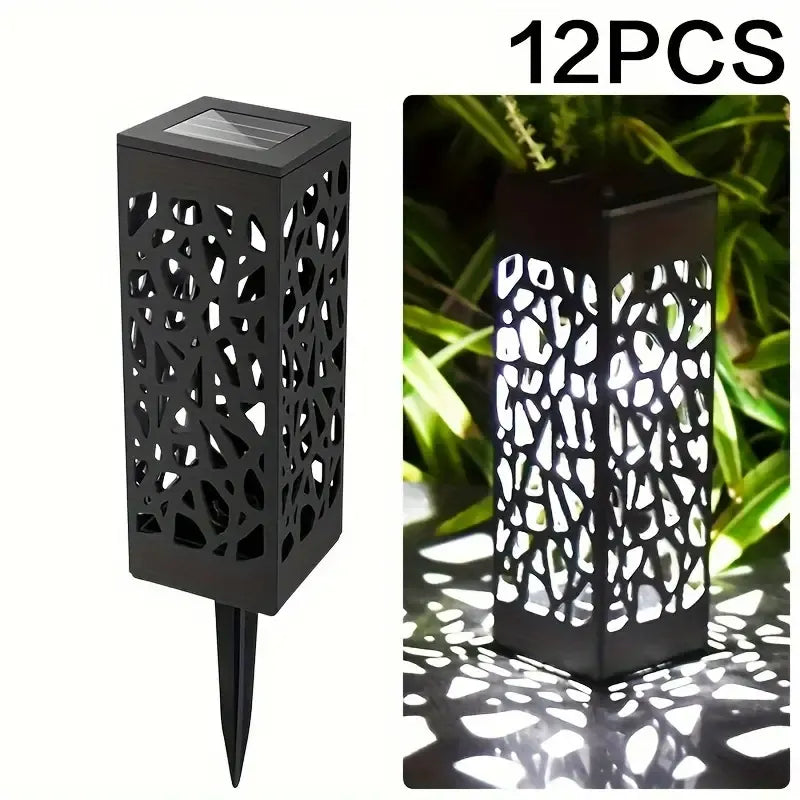 12 Pcs Solar LED Garden Path Lights