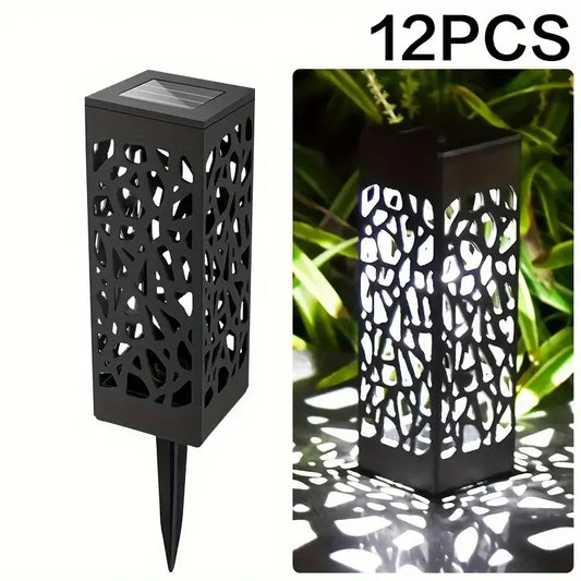 12 Pcs Solar LED Garden Path Lights
