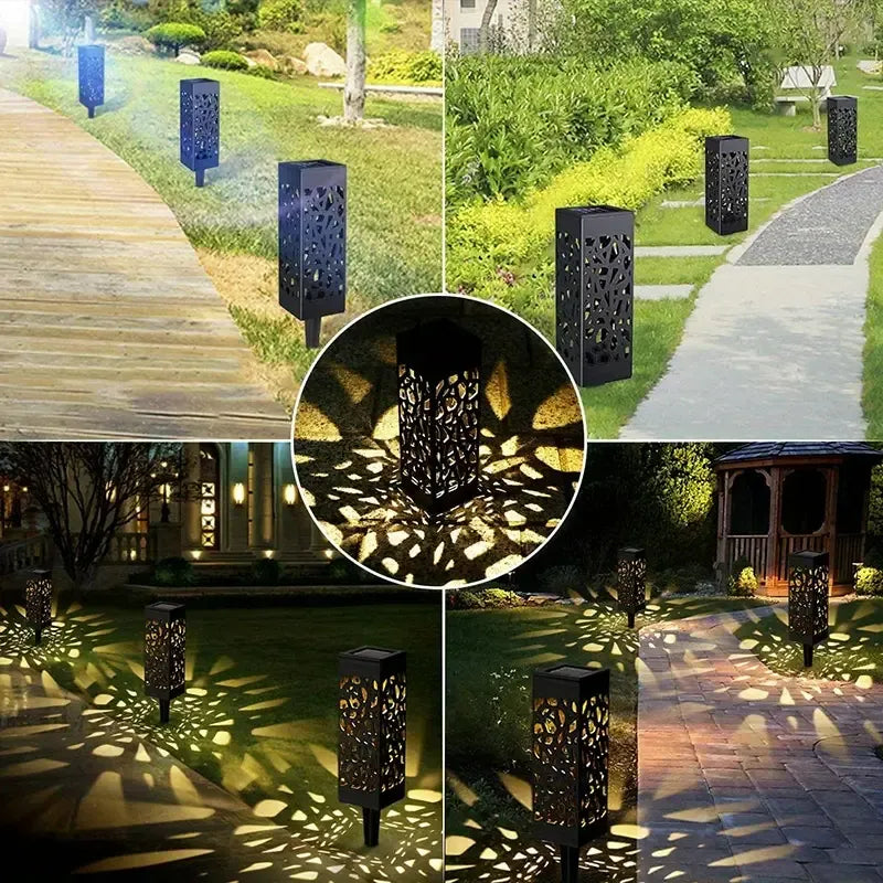 12 Pcs Solar LED Garden Path Lights