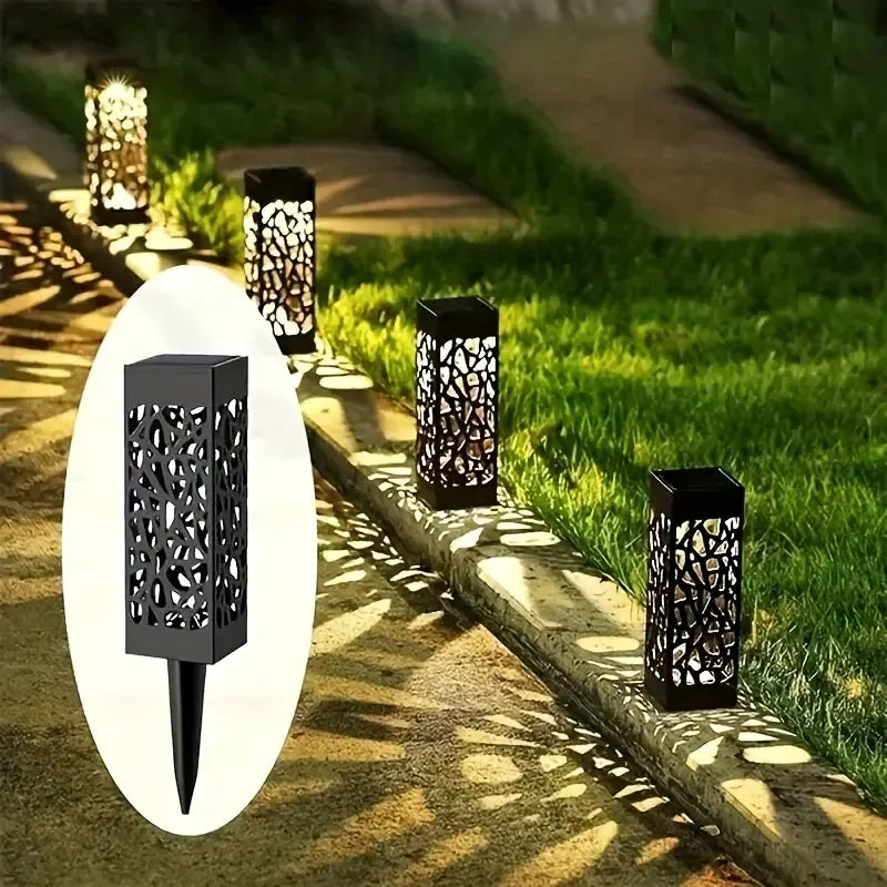 12 Pcs Solar LED Garden Path Lights