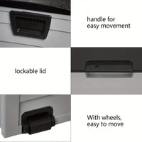 Gardening Tool Storage Box with Wheels