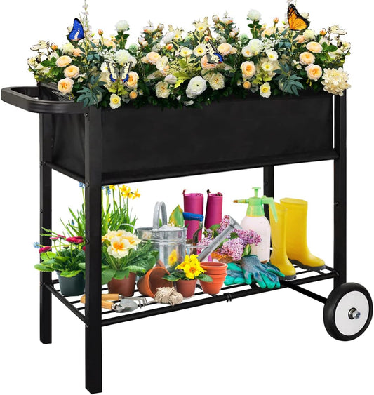 Raised Garden Bed with Wheels