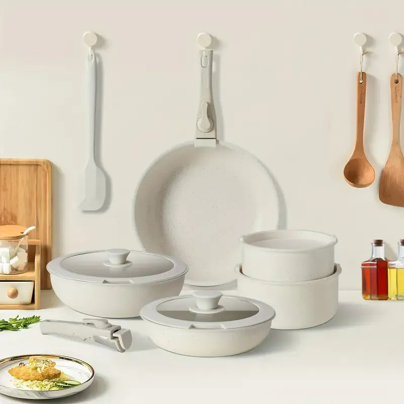 12 Pcs Nonstick Granite Cookware Set