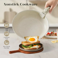 12 Pcs Nonstick Granite Cookware Set