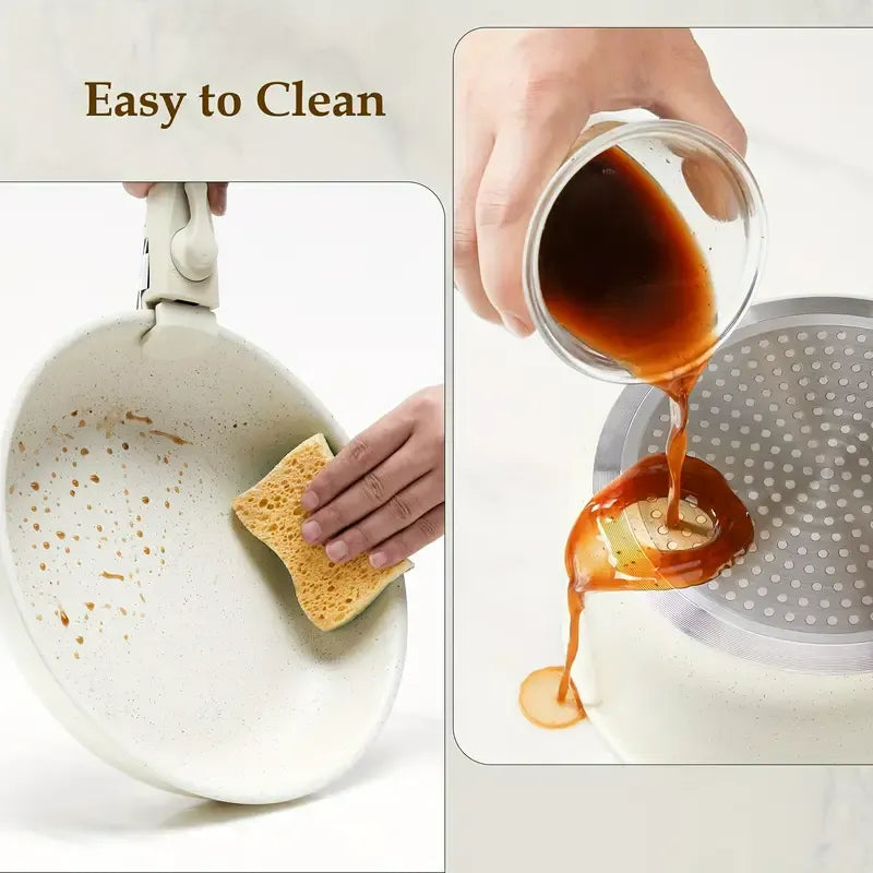 12 Pcs Nonstick Granite Cookware Set