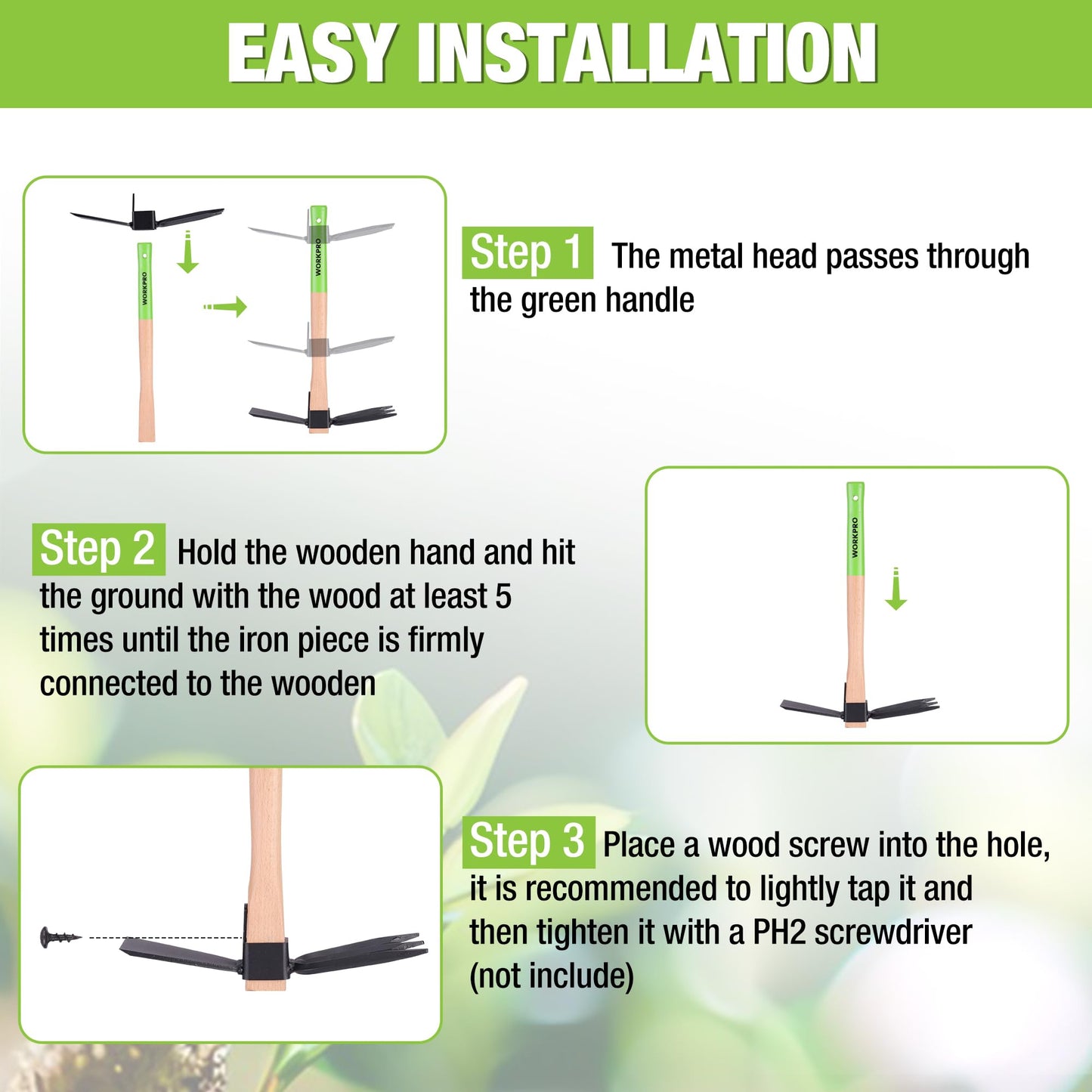 Hand Cultivator, Tiller and Hoe 