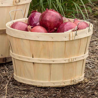 Handcrafted Half Bushel Basket with Wire Handles