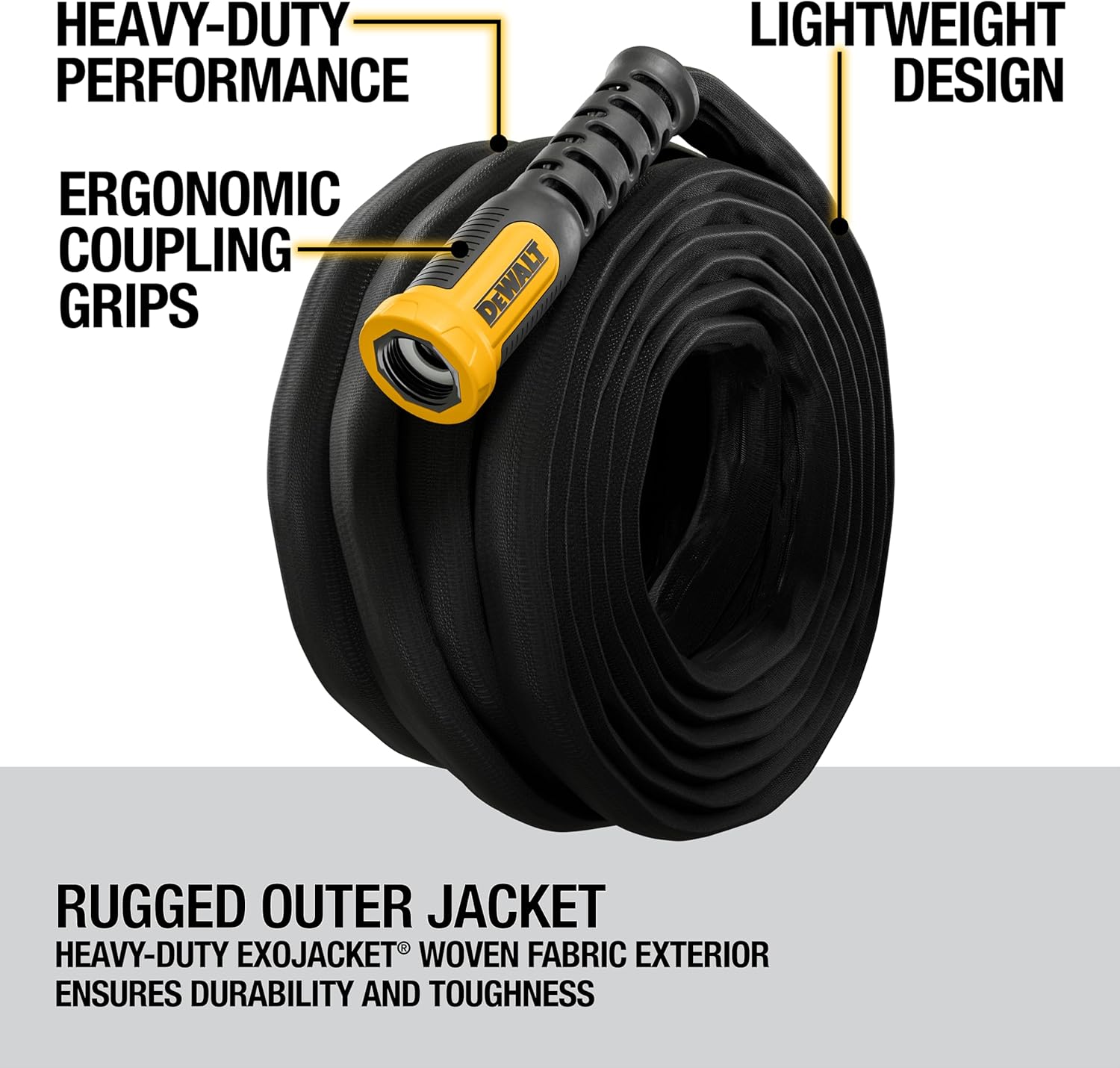Heavy Duty Water Hose | 100 Ft Professional Grade Fabric Hose