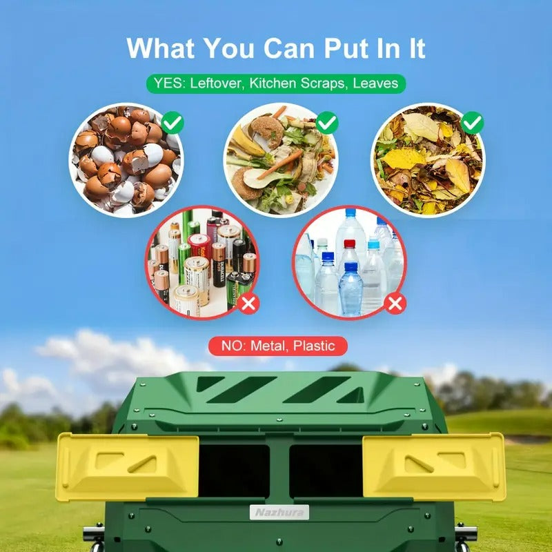 43 Gallon Large Tumbler Compost Bin