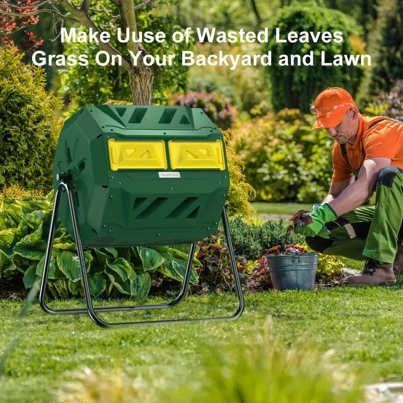 43 Gallon Large Tumbler Compost Bin