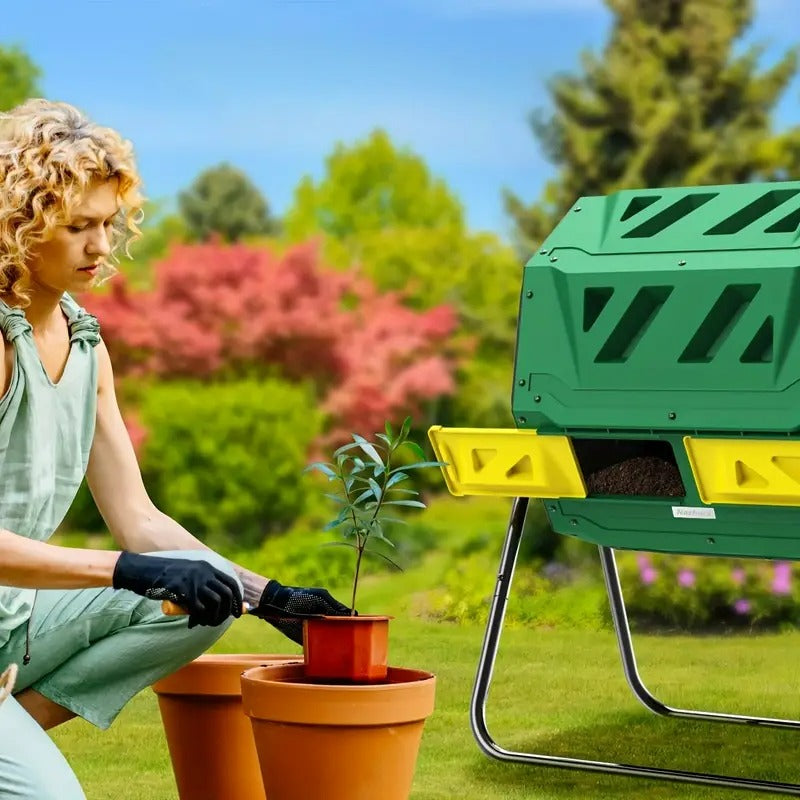 43 Gallon Large Tumbler Compost Bin