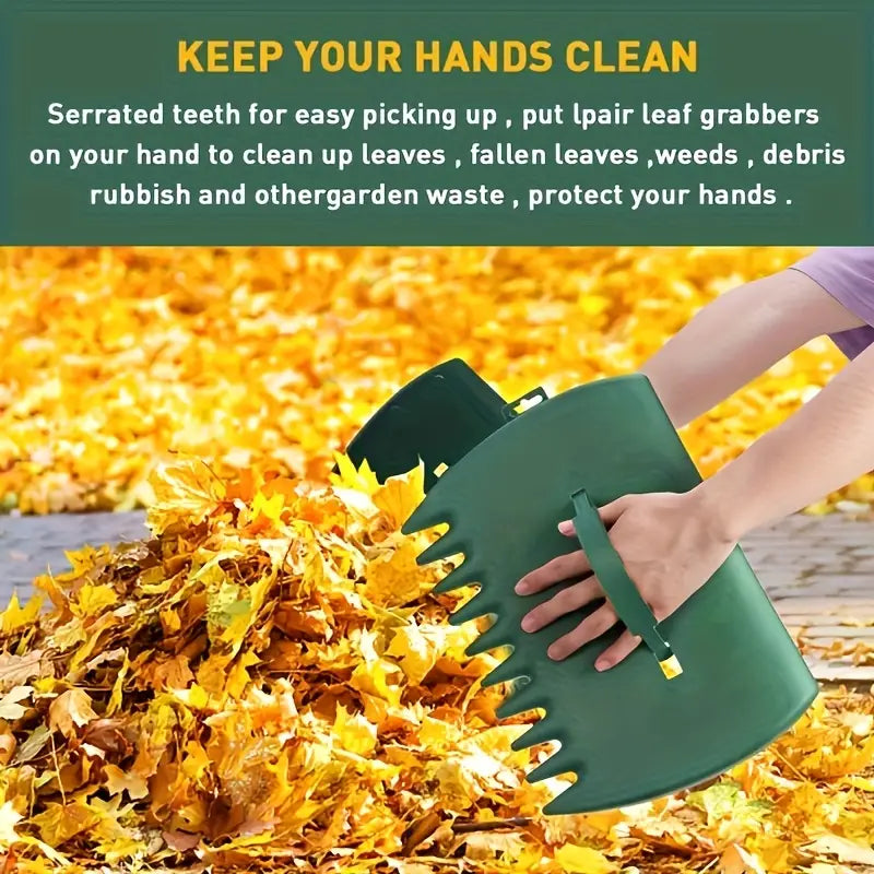 2 Pairs Large Leaf Scoops