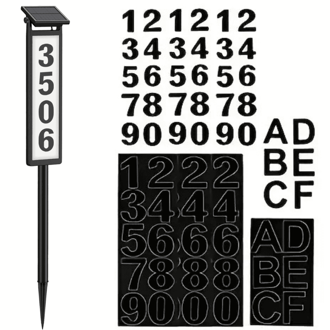 Lighted House Number Signs