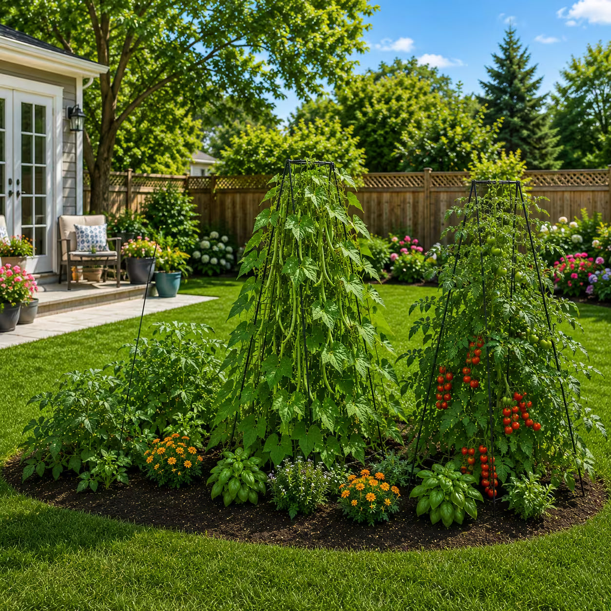 Bean Garden Trellis																	