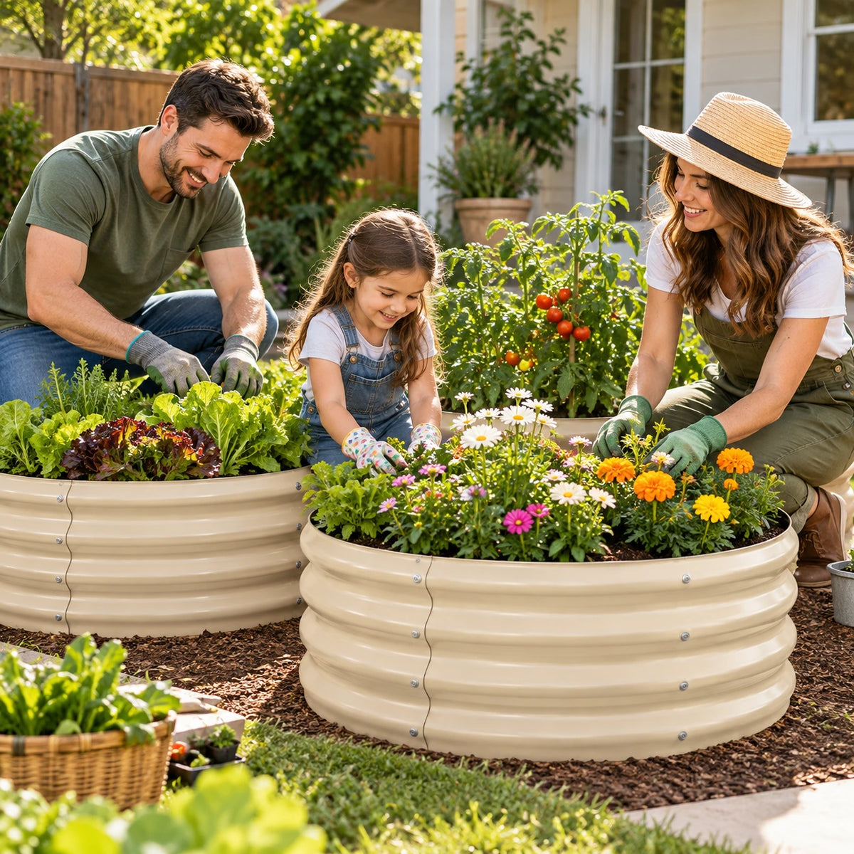 Round Raised Garden Beds