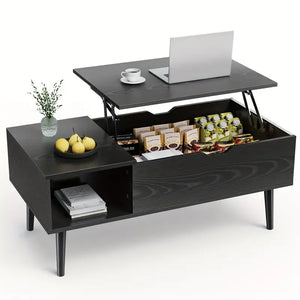 Modern Coffee Table with Storage -Brown / Black