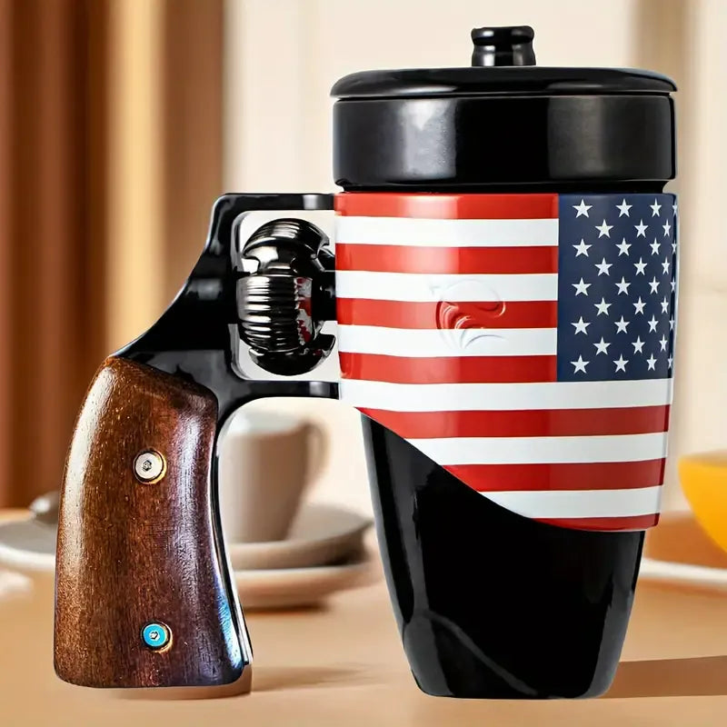 Novelty Coffee Mug | Ceramic Gun Coffee Mug |Gift for Men