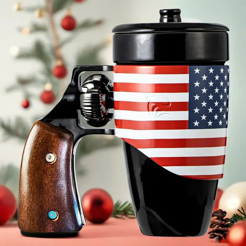 Novelty Coffee Mug | Ceramic Gun Coffee Mug |Gift for Men