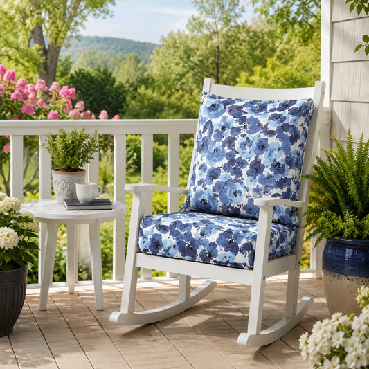 Water Repellent Outdoor Deep Seat Cushions Set 22 x 24