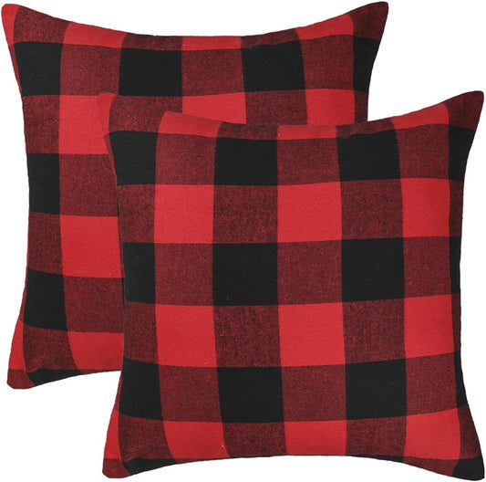  Plaid Throw Pillow