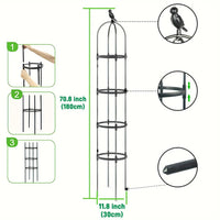 Plant Trellis for Pots Black and White