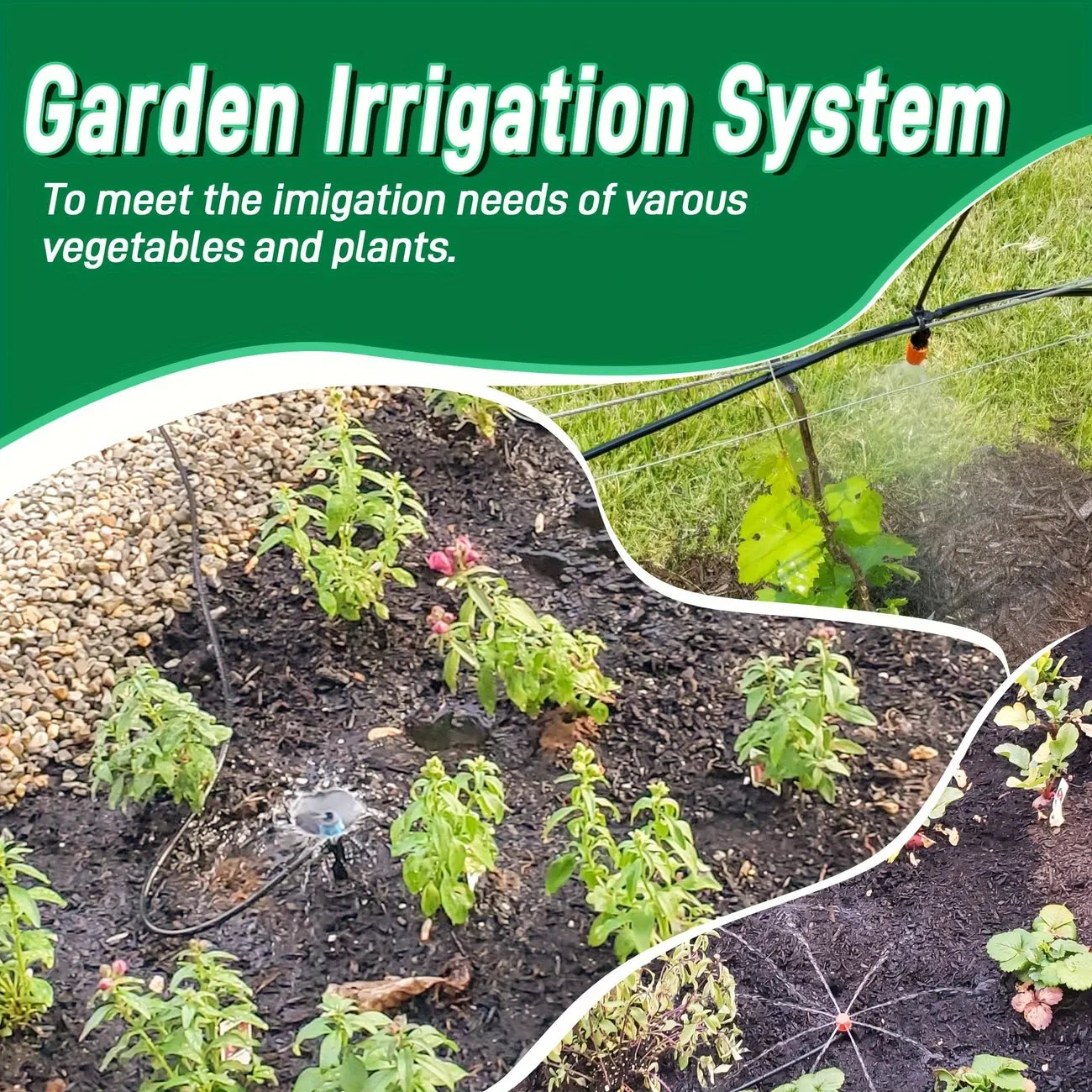 226 Ft Drip Irrigation Kit, Plant Watering System