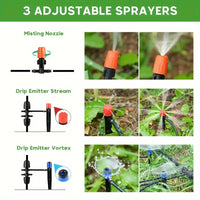 226 Ft Drip Irrigation Kit, Plant Watering System