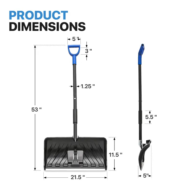 Portable Snow Shovel, Aluminum Snow Shovel